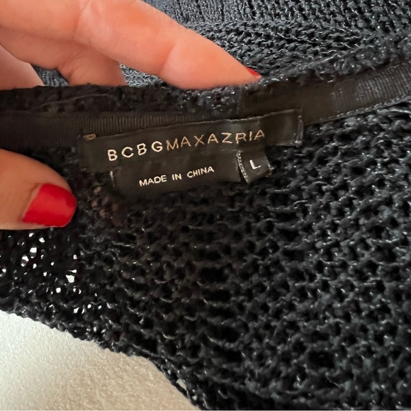 BCBGMAXAZRIA Knitted Open Duster Cardigan Size L - Picture 9 of 13